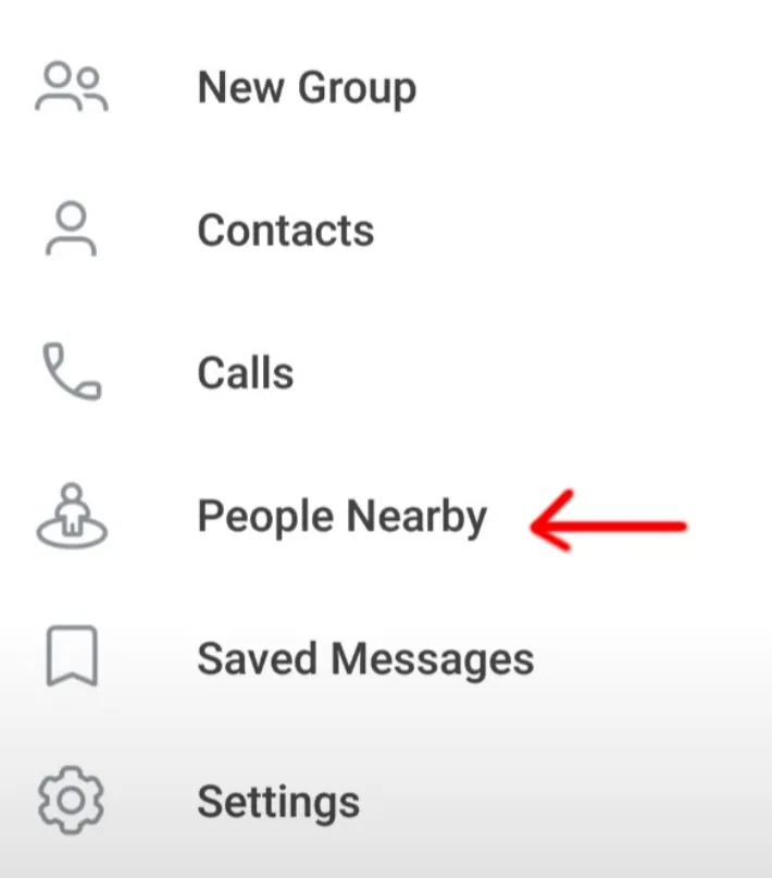 Telegram附近的人功能在哪里？怎么找不到呢？