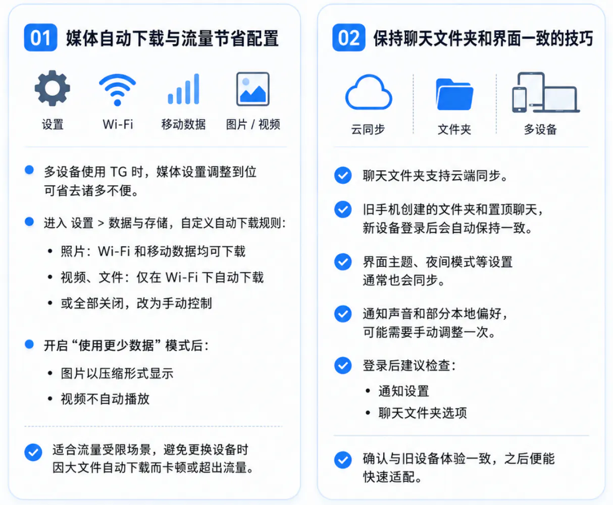 调整设置让电报多设备使用更顺畅